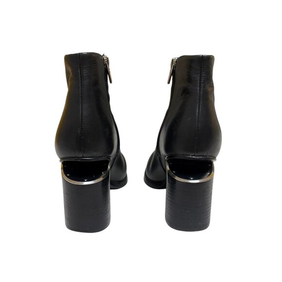 Alexandar Wang Black Leather Gabi Ankle Boots - Picture 2 of 4